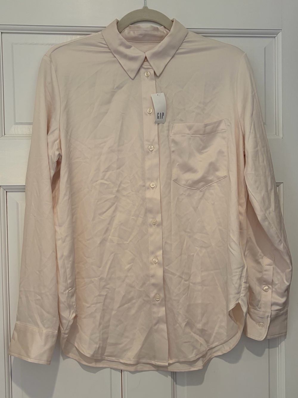 NWT Gap Silk Button-Down Top